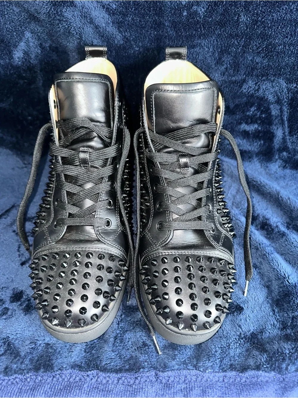 Christian Louboutin black leather